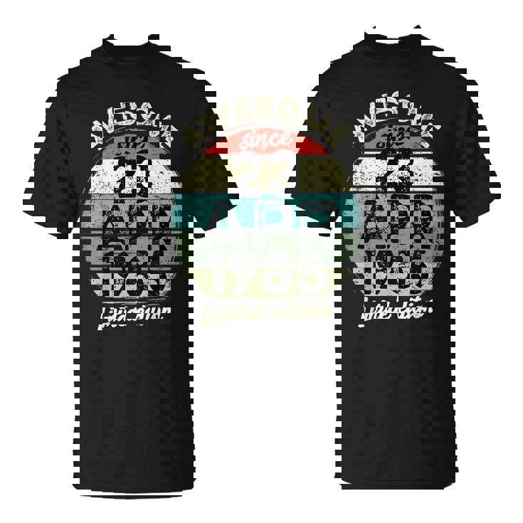 23 Abril 1985 40 Cumpleaños 40 Años 2025 Cumpleaños Camiseta unisex