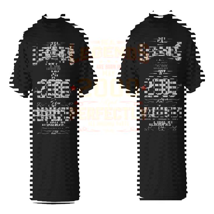 25 歳の誕生日 男性 オリジナル 5月 ヴィンテージ 2000 年 ギフト Tシャツ