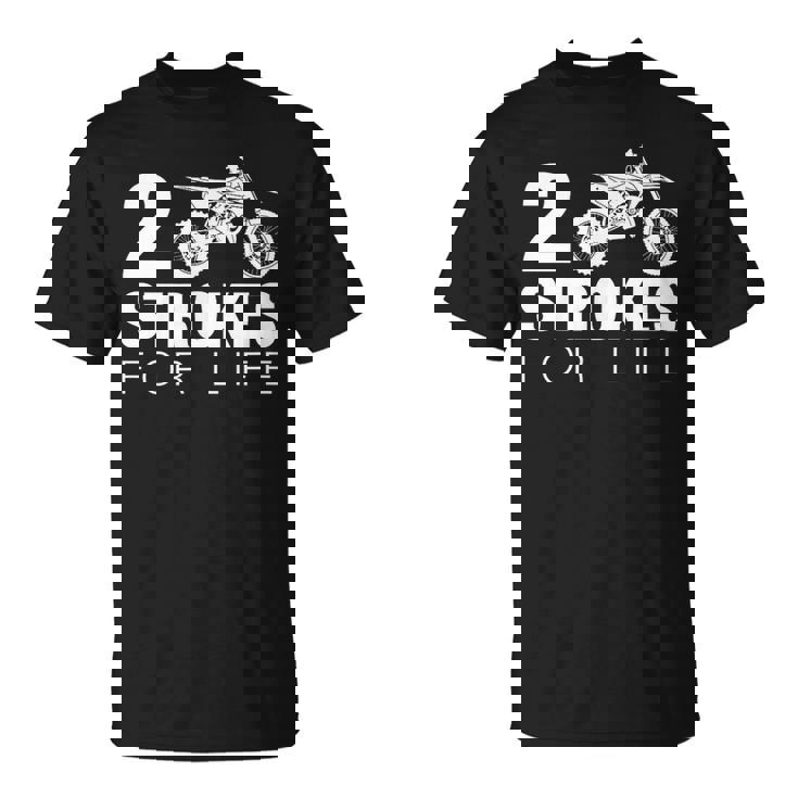 2ストロークフォーライフ モトクロス ダートバイク Tシャツ