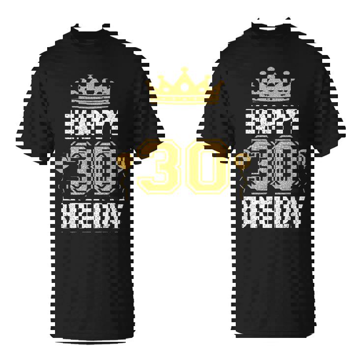 30歳の男性と女性のためのハッピー30歳の誕生日のアイデア Tシャツ
