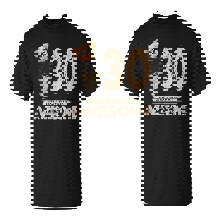 30歳の誕生日 メンズ レディース オリジナル 素晴らしいテディベア Tシャツ