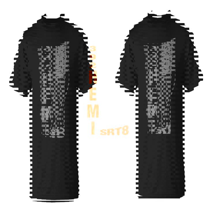 392 Hemi Enginert8シリーズ 愛国旗デザイン Tシャツ