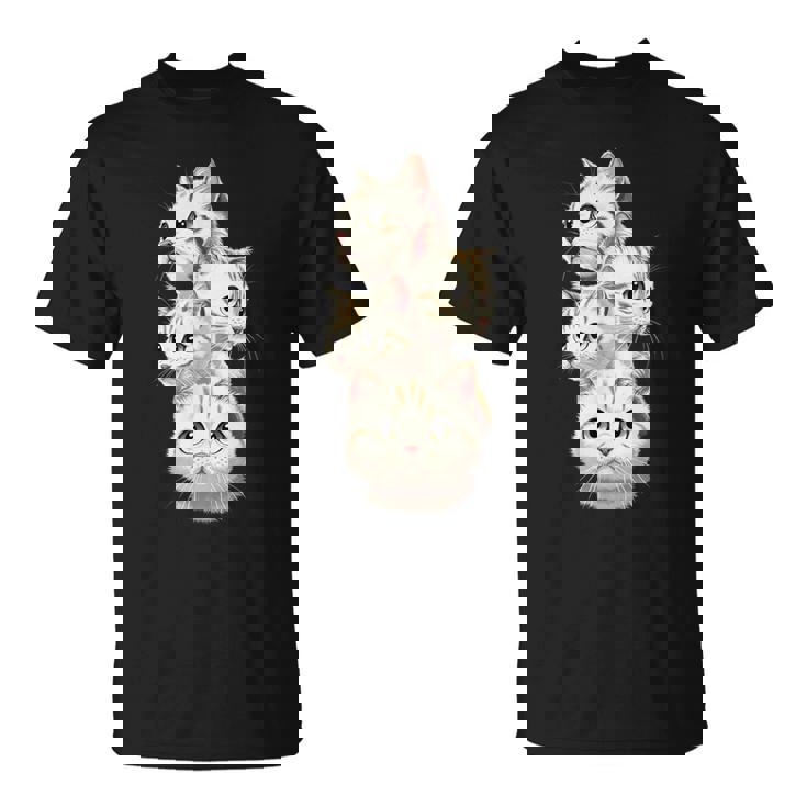 4 匹のかわいい猫 猫愛好家に最適 Tシャツ