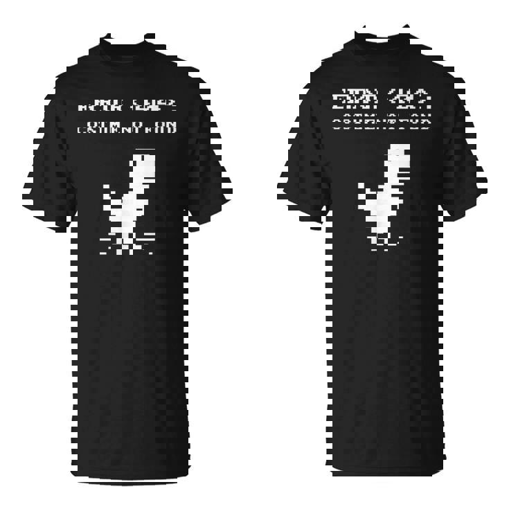 404 エラーコスチューム Not Found シャツ 面白い ハロウィン インターネット Tシャツ