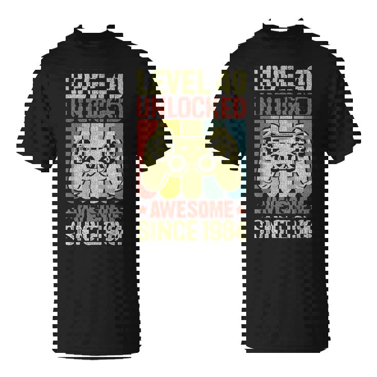 40歳の誕生日 男性 女性 40歳 1984年 装飾 面白い ギフト Tシャツ