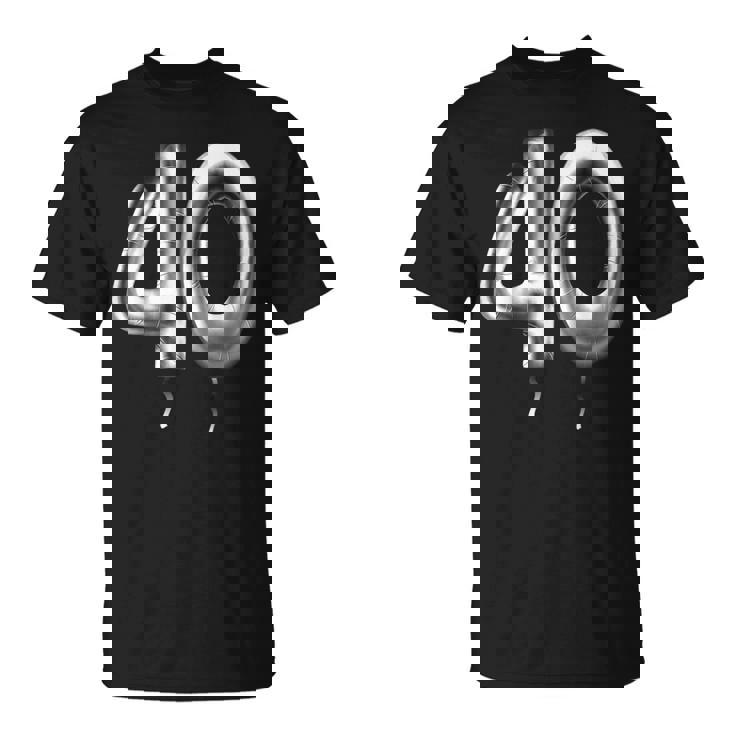 40歳の誕生日バルーン装飾バルーン40年目 Tシャツ