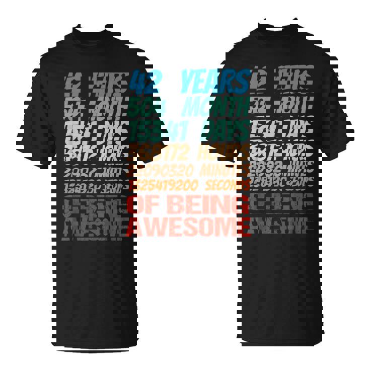 42歳 42歳 誕生日 女性 男性 42歳 誕生日 Tシャツ