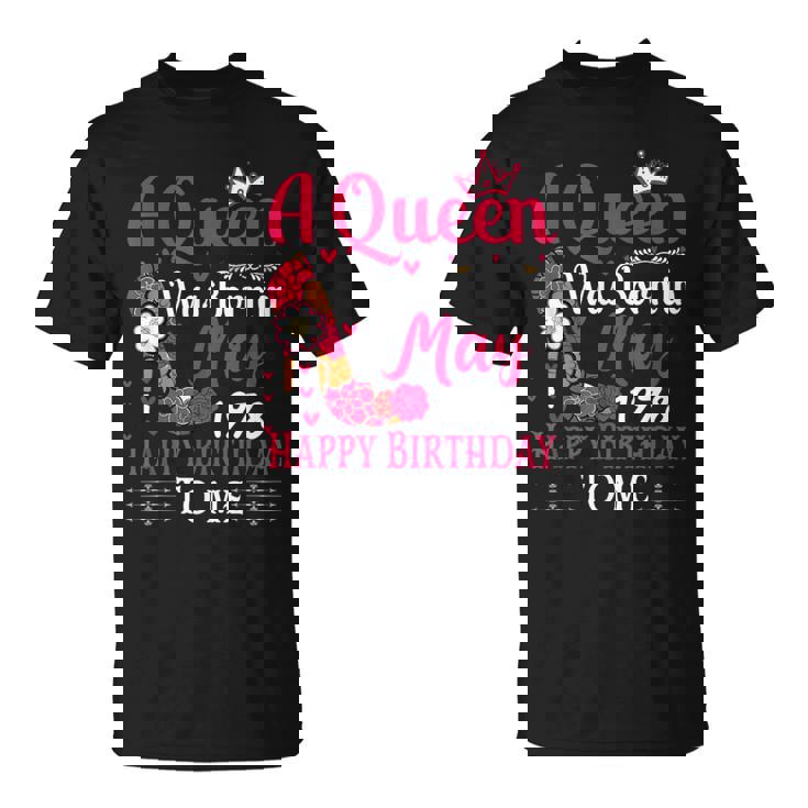 47歳の誕生日 ハイヒール A Queen Was Born In 5月 1978 Tシャツ
