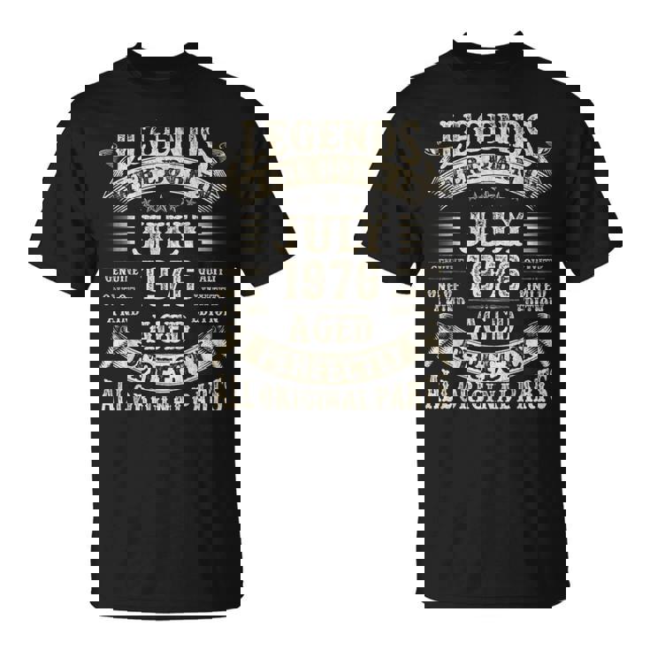 49歳の男性への誕生日プレゼント 49歳 誕生日 1976年7月 Tシャツ