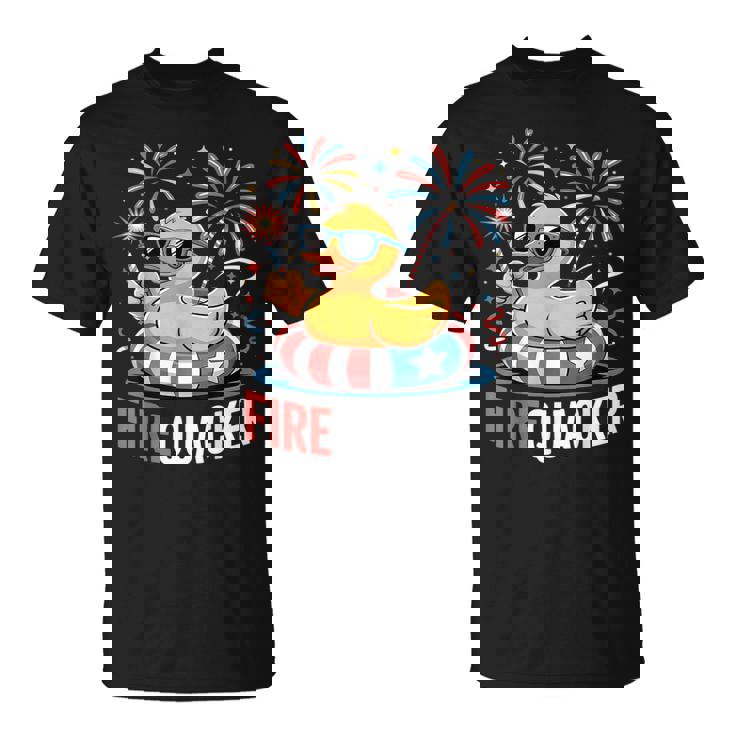 4Th Of July Duck Firequacker Patriotic Fourth Of July T-Shirt