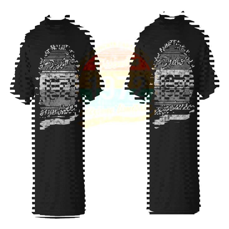 50 Years Absolutely Fantastic Birthday 1972年12月 Tシャツ