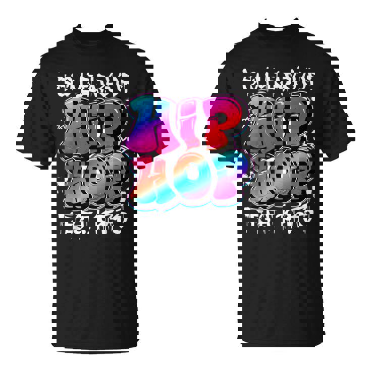 50 Years Old 50Th Anniversary Of Hip Hop グラフィティ ヒップホップ Tシャツ