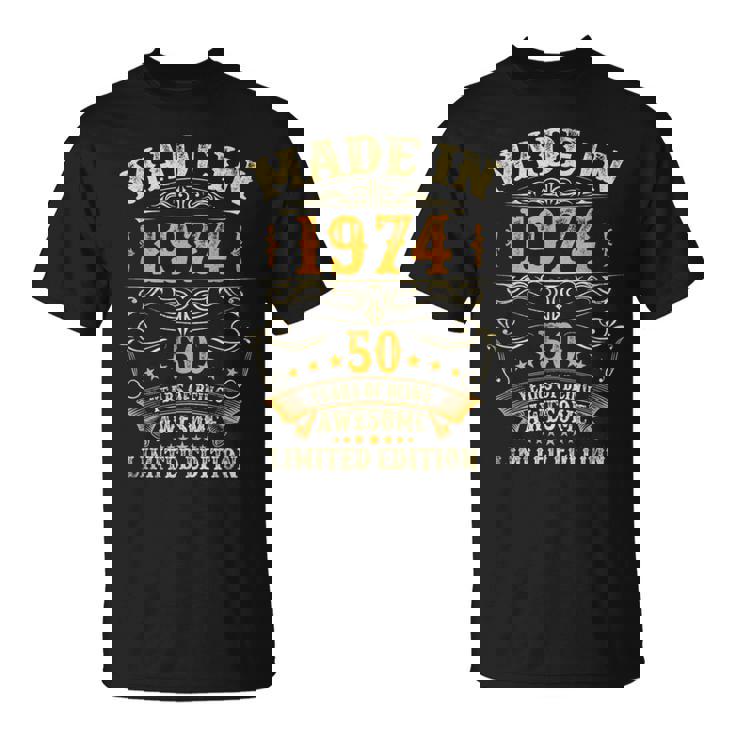 50歳ギフト メンズ ヴィンテージ 1974年 50歳の誕生日 Tシャツ