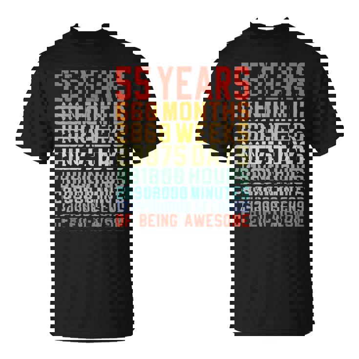 55 歳 お誕生日 55 Years Birthday 55 回目の誕生日プレゼント Tシャツ