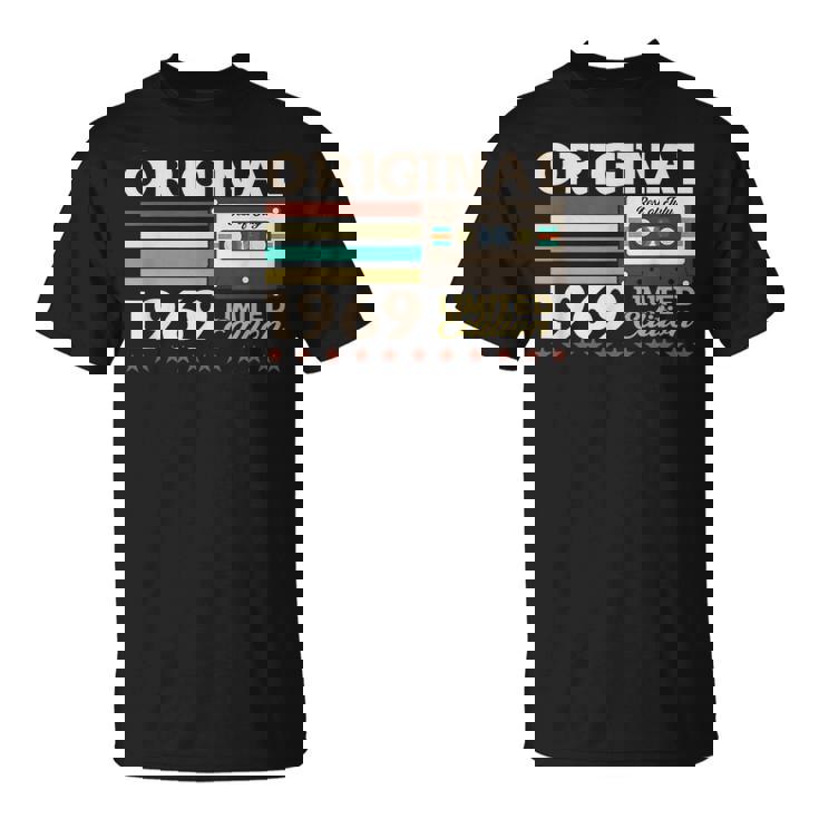 55 歳の誕生日プレゼント男性 1969 年 7月レトロ ビンテージ テープ Tシャツ