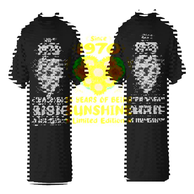 55歳の誕生日 サンシャイン55年 ひまわり好き 1970年生まれ Tシャツ