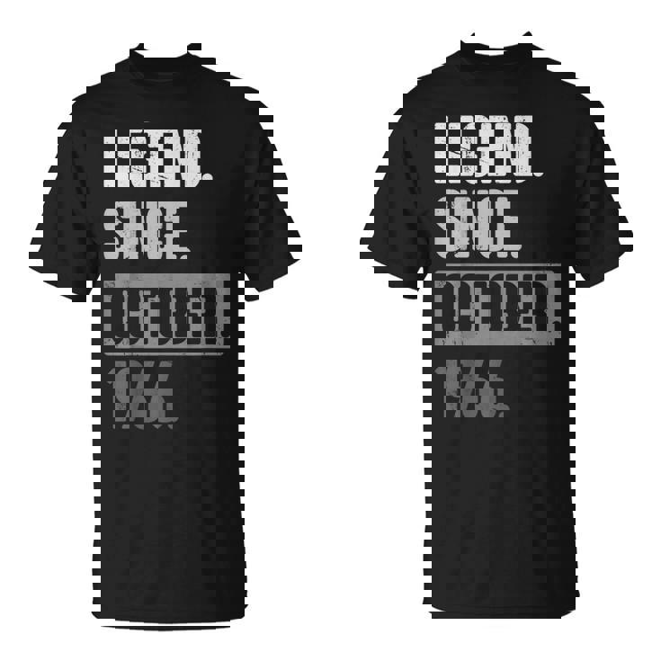 57歳の誕生日 ヴィンテージ レトロ 面白い 57歳 10月 1966 Tシャツ