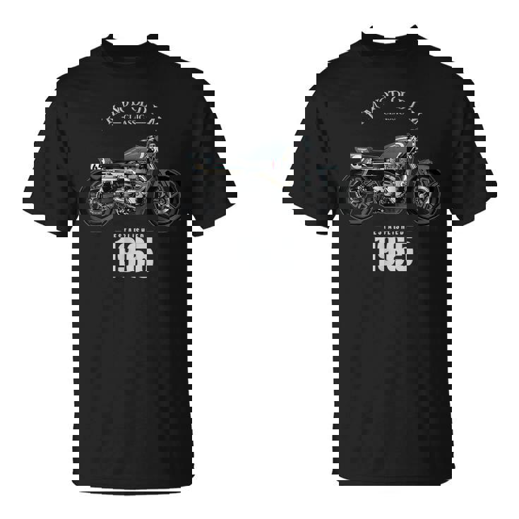 60 歳の誕生日男性オートバイ バイクに乗る人 1965 Tシャツ