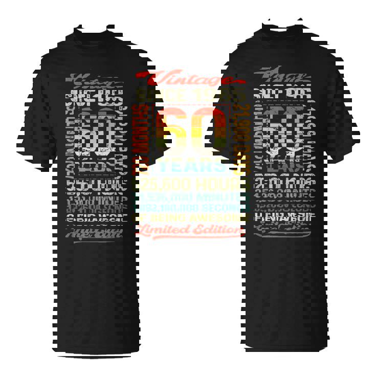 60歳 720ヶ月 すごい生まれ 1965年 60歳の誕生日 Tシャツ