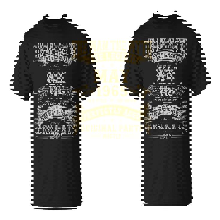 60歳の誕生日プレゼント 男性神話 1965年5月 Tシャツ