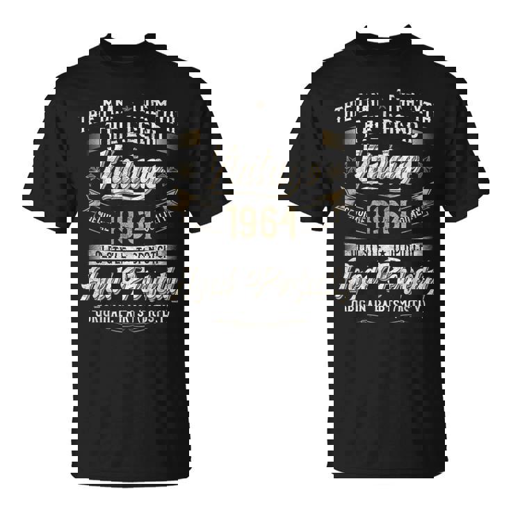 61 歳の誕生日プレゼント ヴィンテージ 1964 男性 面白い 61 歳 1964 Tシャツ