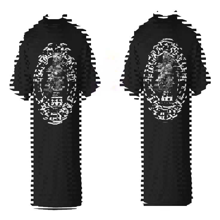 63歳の誕生日 男性 オートバイ バイカーベア 1961 Tシャツ