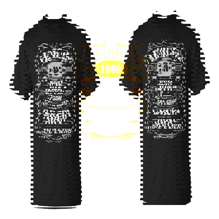 65 Cumpleaños Hombre 65 Años Hecho En 1960 Regalos Camiseta unisex