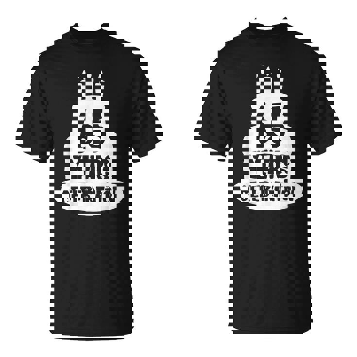 65年のお祝い イベント、記念日、誕生日。 Tシャツ