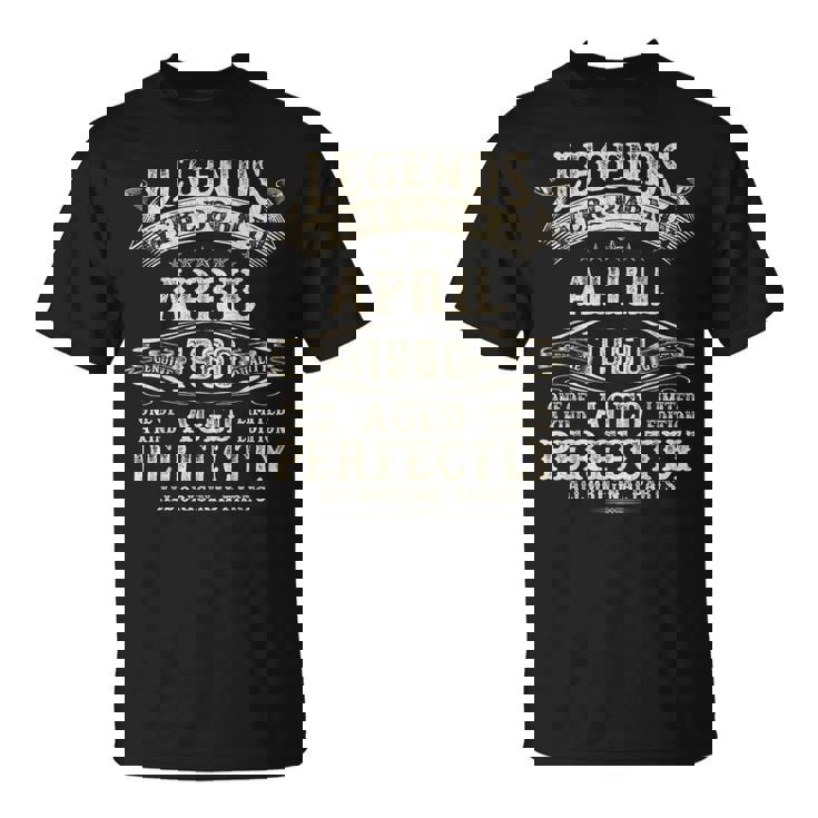 65歳の男性への誕生日プレゼント 65歳 誕生日 1960年4月 Tシャツ