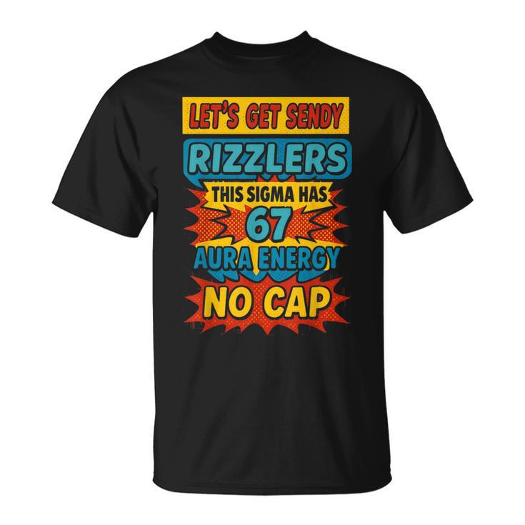 67 Six Seven Get Sendy Meme 6 7 Sigma Rizzlers Men's T-shirt Back Print ...