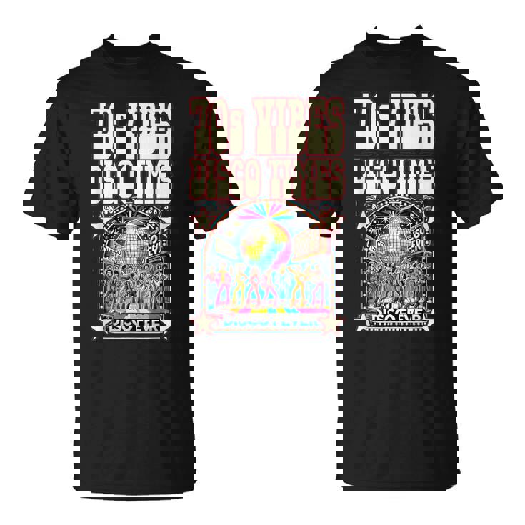 70Sibes Disco Times 揺れる70年代スタイル ディスコダンスクラブ Tシャツ