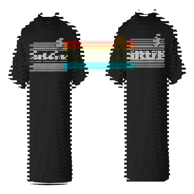 70年代80年代カリフォルニアcaレトロサンセットシティサンタクルーズ Tシャツ