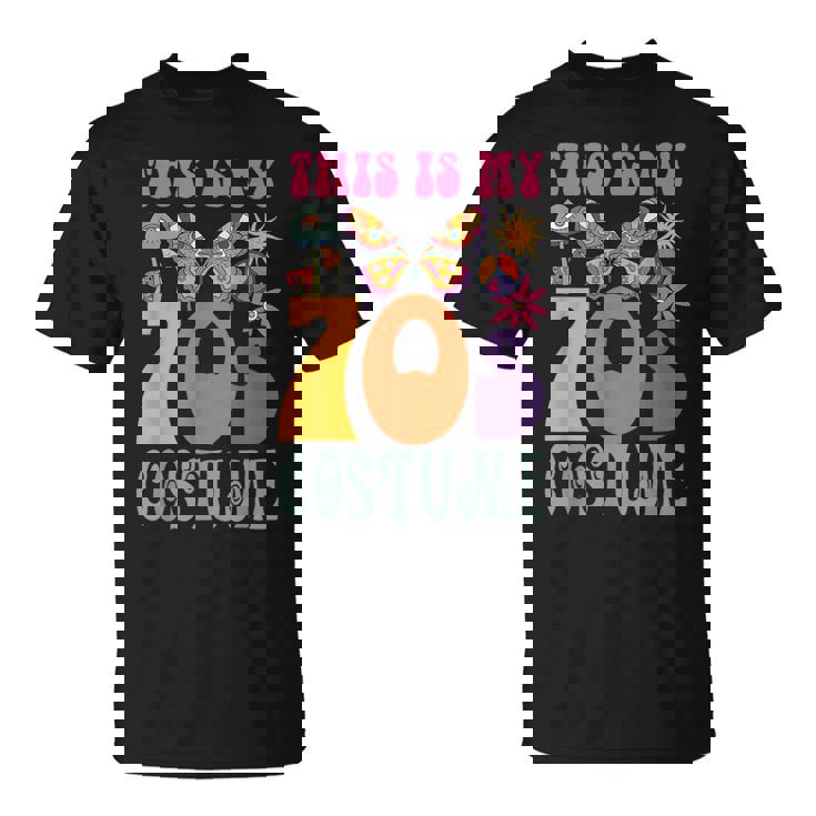 70年代ディスコ衣装 男女兼用 Peace Love ヒッピーコスチューム Tシャツ