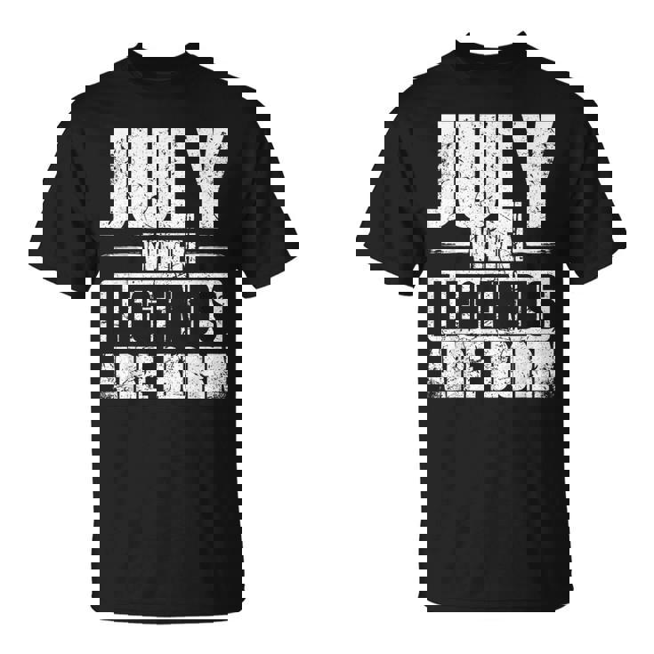 7月 伝説が生まれるとき 誕生月デザイン Tシャツ