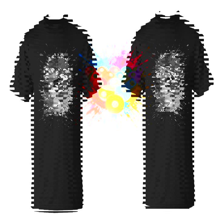 8-Ball Pool Team クールなグラフィックデザインリーグとトーナメント Tシャツ
