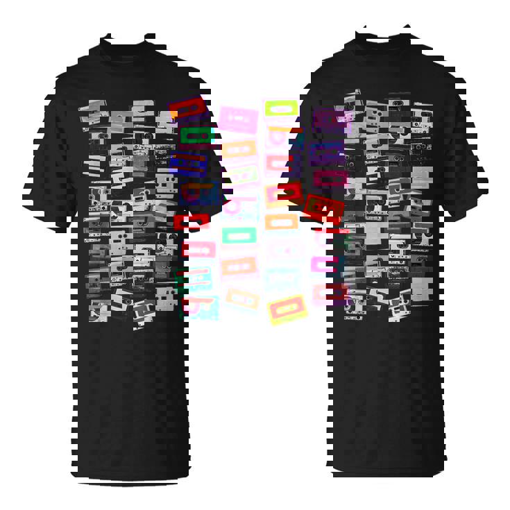 80年代カセットテープミュージックdj Tシャツ