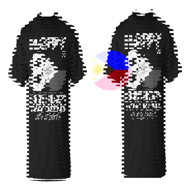 80歳の誕生日おめでとうタテイ・ディゴン・ドゥテルテ Prrd フリー・ドゥテルテ Tシャツ