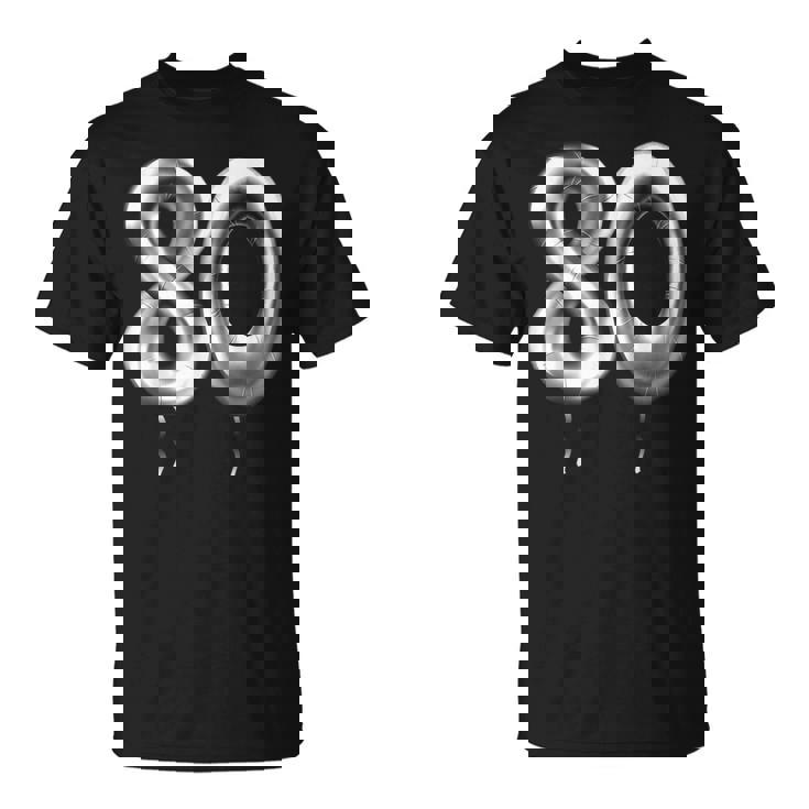 80歳の誕生日バルーン 装飾バルーン 80年目 Tシャツ