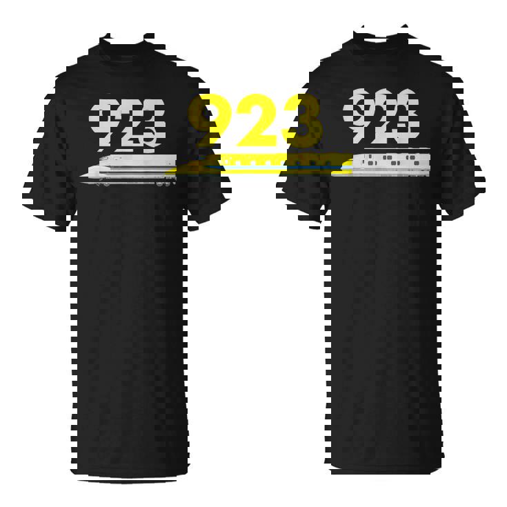 923形ドクターイエローT4 イラスト923テキスト Tシャツ