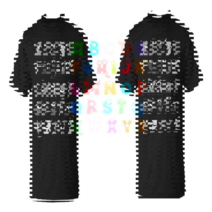 Abc かわいいモンスター アルファベット ハロウィン 先生 コスチューム キッズ Tシャツ