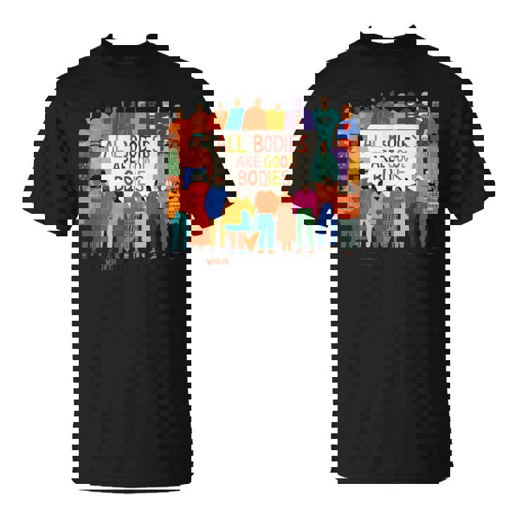 All Bodies Are Good Bodies – Body Positive – Italyデザイン Tシャツ