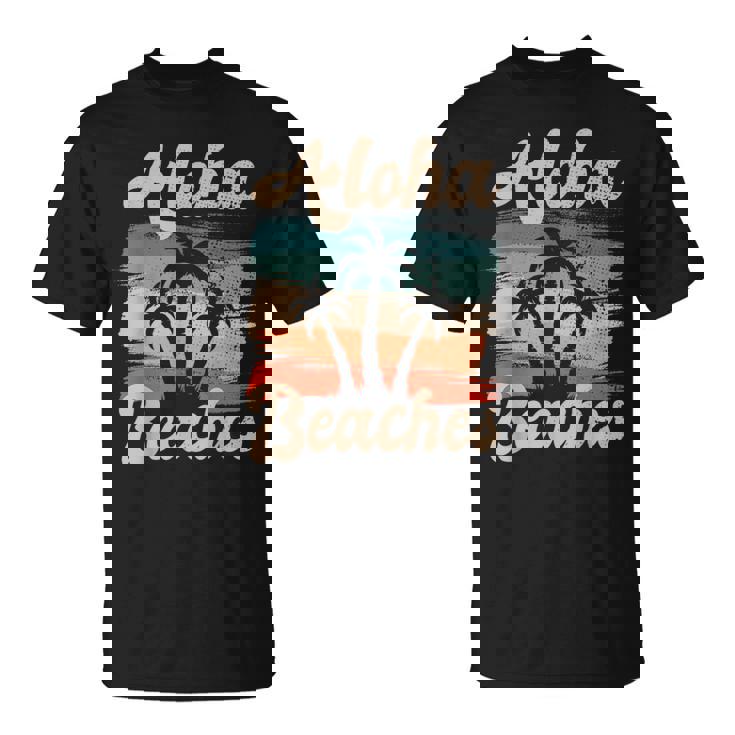 Aloha Beaches ハワイ サーフィン ストランドパーティー バケーション サーファー Tシャツ