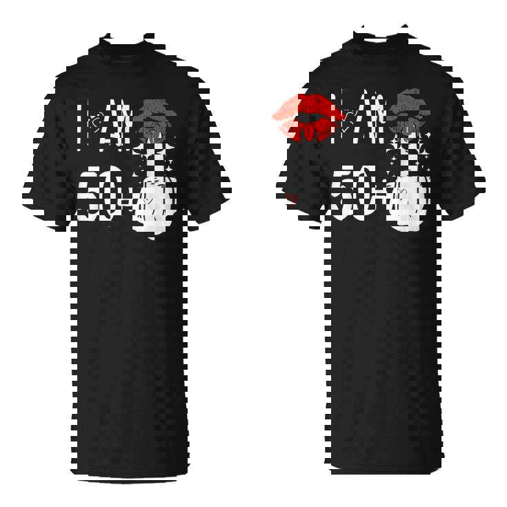 I Am 50 Plus 1 中指 51歳の誕生日 面白い Tシャツ