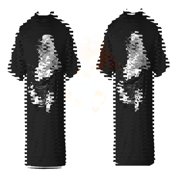 I Am Looking At You 面白い チワワ ポケット犬 お母さん 恋人 Tシャツ