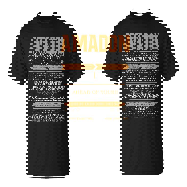 Amadon Completely Unexplainable Notices Everything But Won’T Say It Name T-Shirt