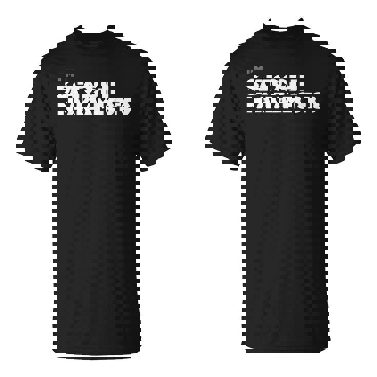 I Amatoshi Nakamoto ビットコイン暗号通貨tシャツ Tシャツ