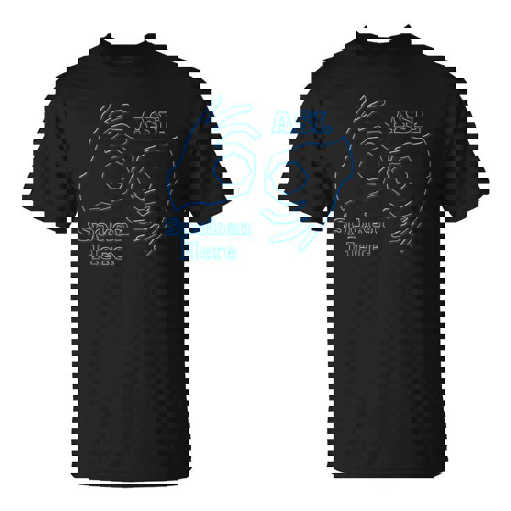 Asl アメリカ手話 Aslpoken Hear Tシャツ