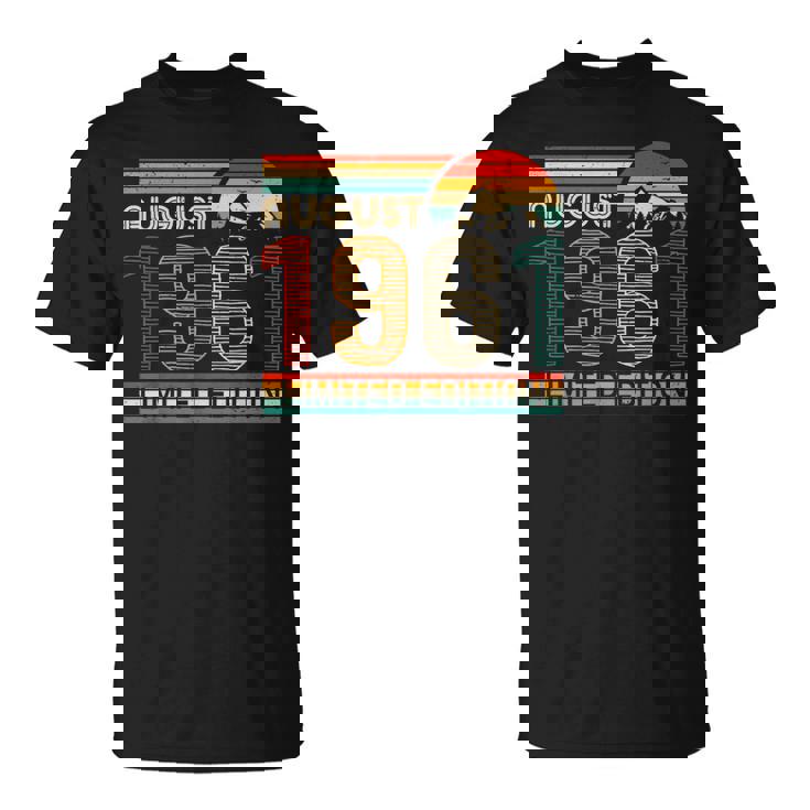 August 1961 Limited Edition Classic 1961Intage Birthday Tシャツ