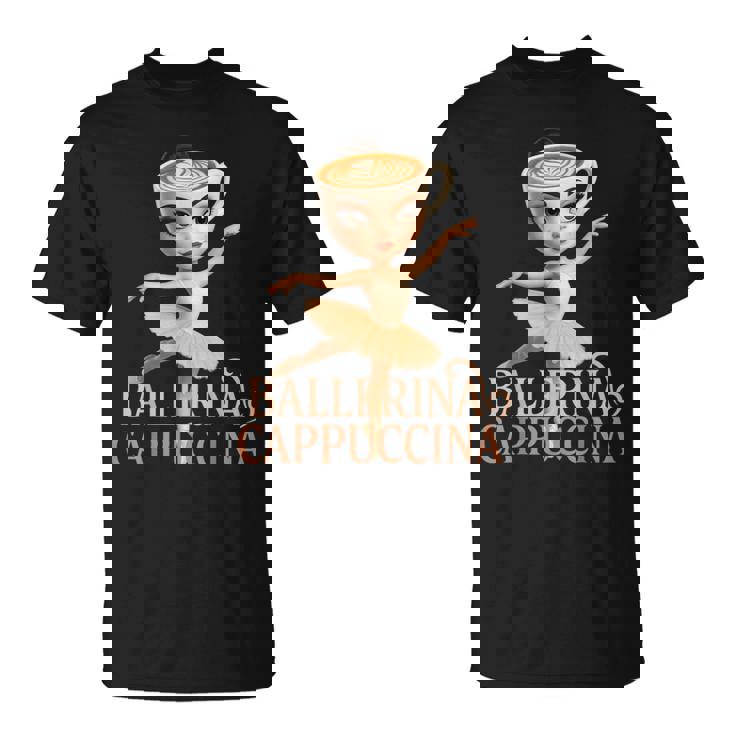 Ballerina Cappuccina Brainrot Tシャツ