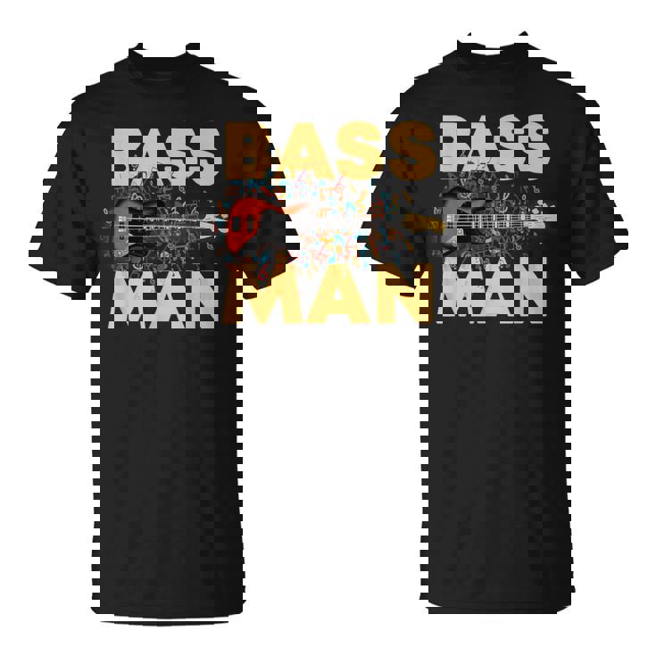 Bass Man 面白いバスプレーヤー ギタリスト ベーシスト ミュージシャン Tシャツ